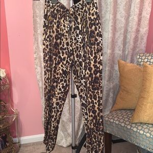 Cheetah dress pants